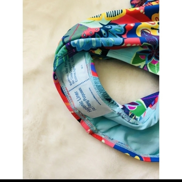 Bleu Rod Beattie Make It Pop off the shoulder Sz 6 ruffle swimsuit - Picture 15 of 15